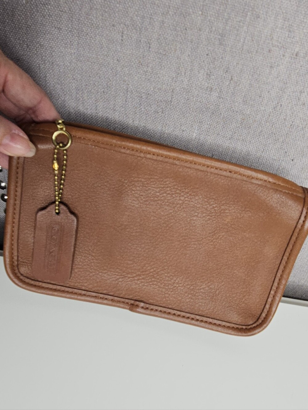 Coach Vintage Leather Pouch Brown